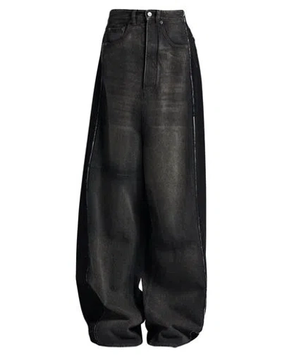 Mm6 Maison Margiela Woman Jeans Black Size 27 Cotton