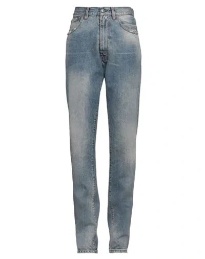 Mm6 Maison Margiela Woman Jeans Blue Size 30 Cotton