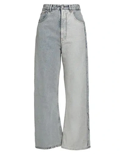 Mm6 Maison Margiela Woman Jeans Blue Size 32 Cotton