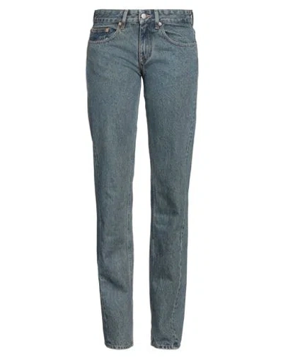 Mm6 Maison Margiela Woman Jeans Blue Size 32 Cotton