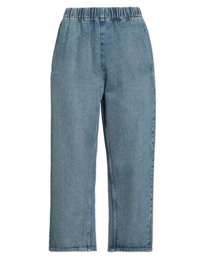 Mm6 Maison Margiela Woman Jeans Blue Size 8 Cotton