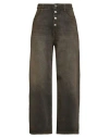 Mm6 Maison Margiela Woman Jeans Brown Size 31 Cotton In Brown