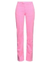 MM6 MAISON MARGIELA MM6 MAISON MARGIELA WOMAN JEANS FUCHSIA SIZE 4 COTTON, ELASTANE