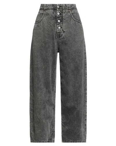 Mm6 Maison Margiela Woman Jeans Grey Size 30 Cotton In Gray