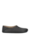Mm6 Maison Margiela Woman Loafers Black Size 9.5 Leather In Black