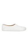 Mm6 Maison Margiela Anatomic Leather Slippers In White