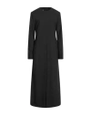 Mm6 Maison Margiela Woman Maxi Dress Black Size 10 Polyester, Virgin Wool, Elastane