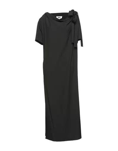 Mm6 Maison Margiela Long Dresses In Black