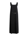 Mm6 Maison Margiela Sac Utilisable-print Maxi Dress In Black