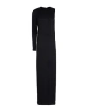 Mm6 Maison Margiela Fluid Cupro Twill Long Dress In Black