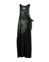 Mm6 Maison Margiela Woman Maxi Dress Black Size M Cotton In Black