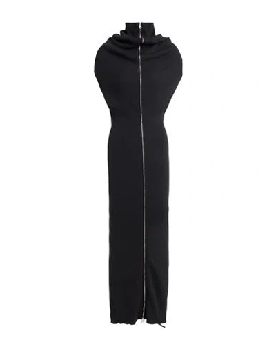 Mm6 Maison Margiela Woman Maxi Dress Black Size S Cotton, Wool