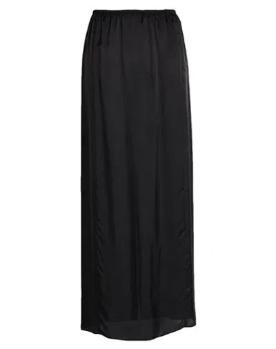 Mm6 Maison Margiela Woman Maxi Skirt Black Size 8 Viscose In Multi