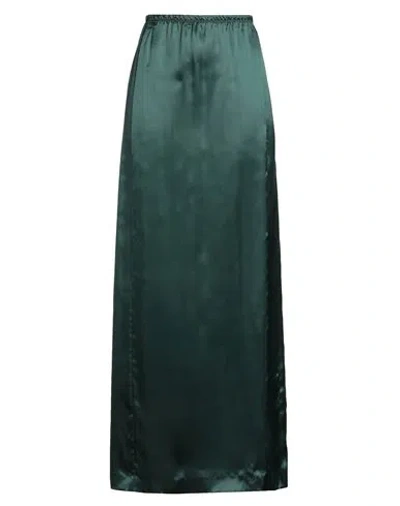 Mm6 Maison Margiela Woman Maxi Skirt Green Size 6 Viscose In Multi