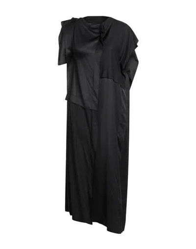 Mm6 Maison Margiela Woman Midi Dress Black Size 2 Viscose