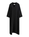 Mm6 Maison Margiela Woman Midi Dress Black Size 4 Polyester In Black