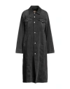Shop Mm6 Maison Margiela Woman Midi Dress Black Size 10 Cotton