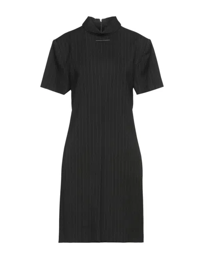 Mm6 Maison Margiela Midi Dresses In Black