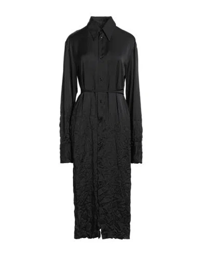 Mm6 Maison Margiela Woman Midi Dress Black Size 8 Polyester
