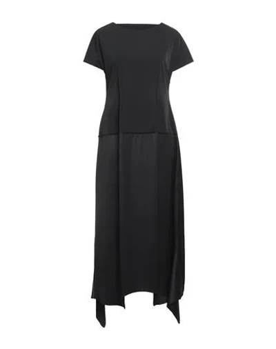 Mm6 Maison Margiela Woman Midi Dress Black Size 8 Polyester, Elastane, Viscose
