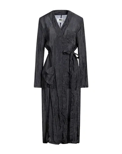 Mm6 Maison Margiela Woman Midi Dress Black Size 8 Polyester, Polyamide
