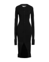 Mm6 Maison Margiela Woman Midi Dress Black Size M Cotton, Polyamide