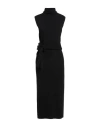 Mm6 Maison Margiela Woman Midi Dress Black Size M Wool, Polyamide