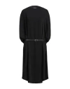 Mm6 Maison Margiela Woman Midi Dress Black Size Onesize Polyester, Calfskin In Black