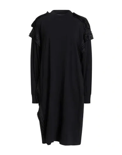 Mm6 Maison Margiela Woman Midi Dress Black Size S Cotton