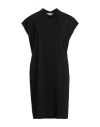 Shop Mm6 Maison Margiela Woman Midi Dress Black Size M Cotton