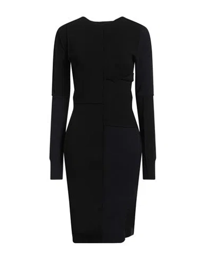 Mm6 Maison Margiela Woman Midi Dress Black Size S Viscose, Polyester, Cotton In Black