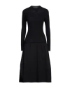 Mm6 Maison Margiela Woman Midi Dress Black Size Xs Cotton