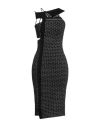 Mm6 Maison Margiela Woman Midi Dress Black Size Xs Polyamide, Wool, Synthetic Fibers, Cotton, Cashme