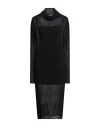 Mm6 Maison Margiela Woman Midi Dress Black Size Xs Polyester In Black