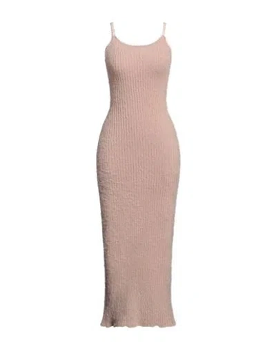 Mm6 Maison Margiela Woman Midi Dress Blush Size L Polyamide, Acrylic In Pink