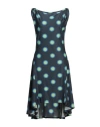 Mm6 Maison Margiela Woman Midi Dress Charcoal Size M Polyamide, Elastane