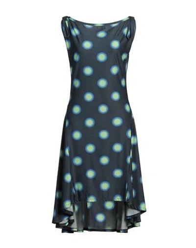 Mm6 Maison Margiela Woman Midi Dress Charcoal Size M Polyamide, Elastane
