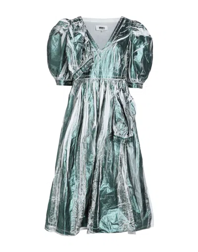 Mm6 Maison Margiela Midi Dresses In Green