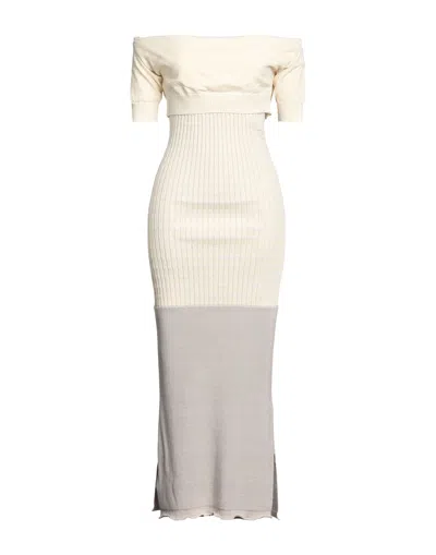 Mm6 Maison Margiela Midi Dresses In White