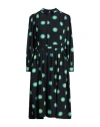 Mm6 Maison Margiela Woman Midi Dress Midnight Blue Size 6 Polyester In Blue
