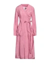 Mm6 Maison Margiela Woman Midi Dress Pink Size 2 Polyester, Polyamide In Pink