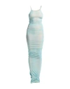 Mm6 Maison Margiela Woman Midi Dress Sky Blue Size Onesize Polyester