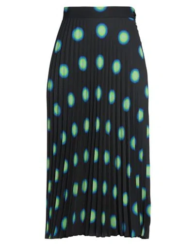 Mm6 Maison Margiela Woman Midi Skirt Black Size 6 Polyester