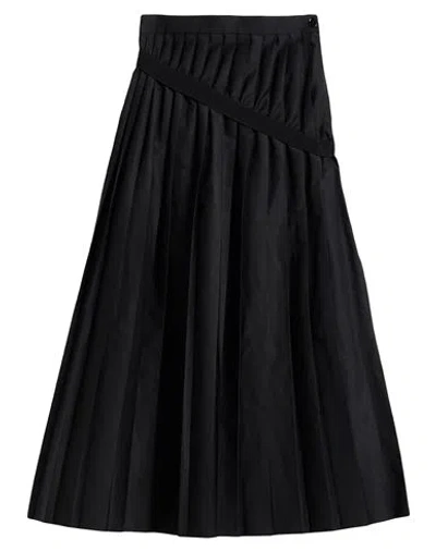 MM6 MAISON MARGIELA MM6 MAISON MARGIELA WOMAN MIDI SKIRT BLACK SIZE 6 POLYESTER, COTTON