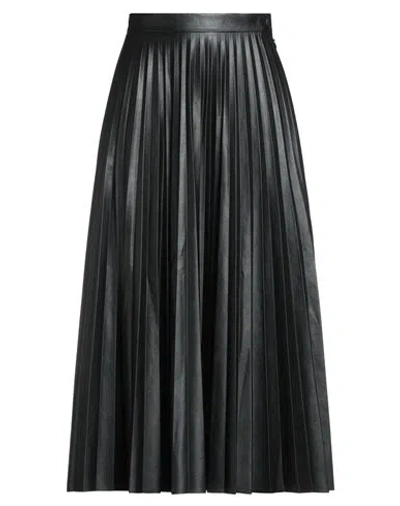 MM6 MAISON MARGIELA MM6 MAISON MARGIELA WOMAN MIDI SKIRT BLACK SIZE 6 VISCOSE