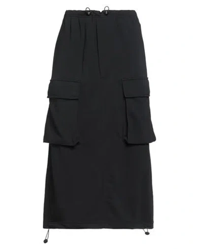 Mm6 Maison Margiela Woman Midi Skirt Black Size L Cotton, Polyester