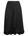Mm6 Maison Margiela Woman Midi Skirt Black Size L Viscose, Polyamide, Elastane
