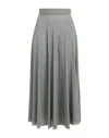Mm6 Maison Margiela Midi Skirts In Grey