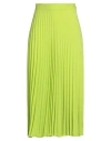 Mm6 Maison Margiela Woman Midi Skirt Lime Green Size 6 Polyester In Green