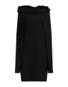 Mm6 Maison Margiela Woman Mini Dress Black Size 6 Polyester, Viscose, Elastane In Black